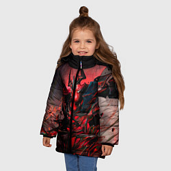 Куртка зимняя для девочки Shadow Fiend, цвет: 3D-светло-серый — фото 2