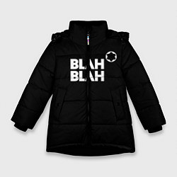 Куртка зимняя для девочки Blah-blah, цвет: 3D-черный