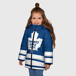 Куртка зимняя для девочки Toronto Maple Leafs, цвет: 3D-черный — фото 2