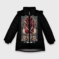 Куртка зимняя для девочки Стрелец, цвет: 3D-светло-серый
