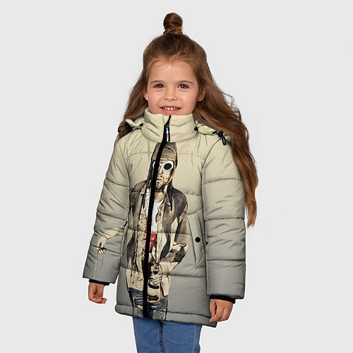Зимняя куртка для девочки Kurt Art / 3D-Черный – фото 3
