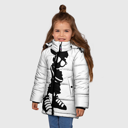 Зимняя куртка для девочки Пацанчик / 3D-Черный – фото 3