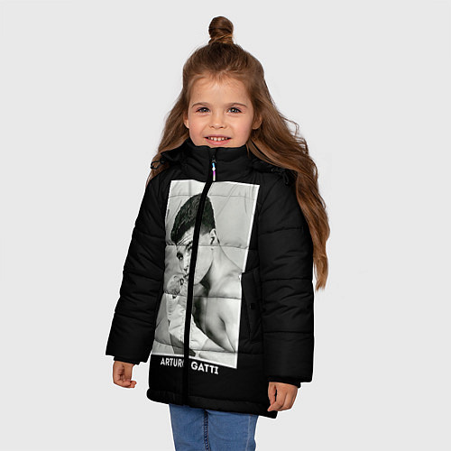Зимняя куртка для девочки Arturo Gatti: Photo / 3D-Черный – фото 3