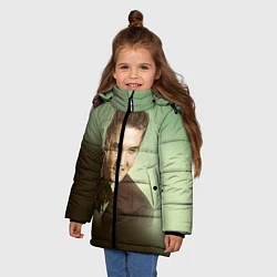 Куртка зимняя для девочки Elvis Young, цвет: 3D-красный — фото 2