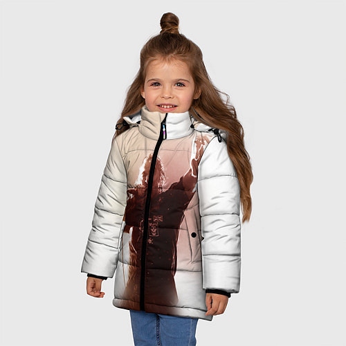 Зимняя куртка для девочки Горшок / 3D-Черный – фото 3