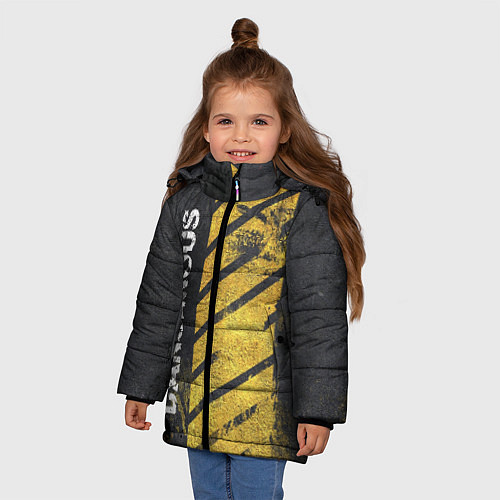 Зимняя куртка для девочки DANGEROUS / 3D-Черный – фото 3