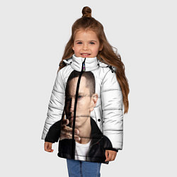 Куртка зимняя для девочки Eminem, цвет: 3D-черный — фото 2