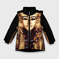 Куртка зимняя для девочки Хатшепсут, цвет: 3D-черный