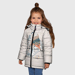 Куртка зимняя для девочки Fox: Wild Free, цвет: 3D-черный — фото 2