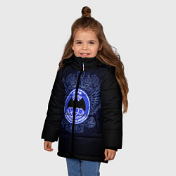 Куртка зимняя для девочки Военная разведка, цвет: 3D-черный — фото 2