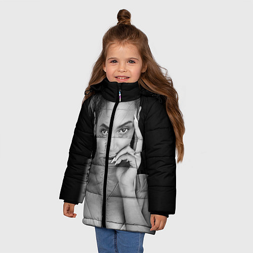 Зимняя куртка для девочки Beyonce Eyes / 3D-Черный – фото 3
