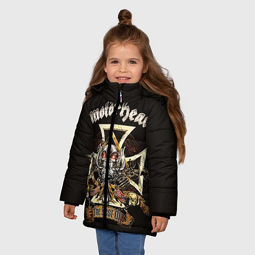 Зимняя куртка для девочки Motorhead: The best of / 3D-Черный – фото 3