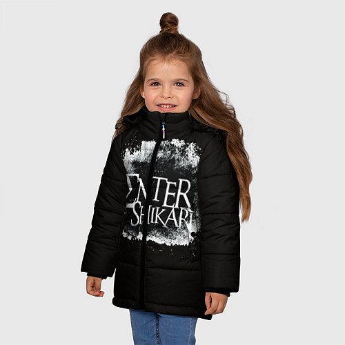 Зимняя куртка для девочки Enter Shikari / 3D-Черный – фото 3