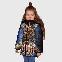 Куртка зимняя для девочки Iron Maiden: Maidenfc, цвет: 3D-красный — фото 2