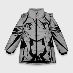Куртка зимняя для девочки No Game No Life, цвет: 3D-черный