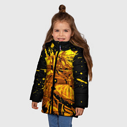 Куртка зимняя для девочки Dark Souls: Gold Knight, цвет: 3D-черный — фото 2