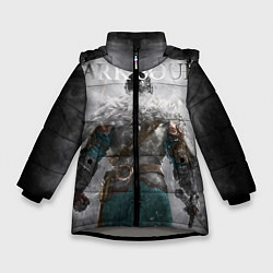 Куртка зимняя для девочки Dark Souls: Winter, цвет: 3D-светло-серый