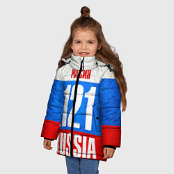 Куртка зимняя для девочки Russia: from 121, цвет: 3D-черный — фото 2