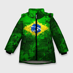 Куртка зимняя для девочки Бразилия, цвет: 3D-светло-серый