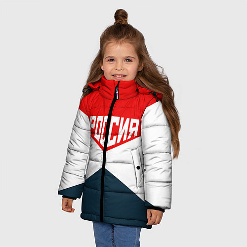 Зимняя куртка для девочки Форма России / 3D-Черный – фото 3