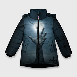 Зимняя куртка для девочки Рука зомби