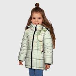 Куртка зимняя для девочки Тоторо, цвет: 3D-черный — фото 2