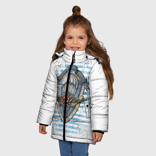 Зимняя куртка для девочки ВДВ / 3D-Черный – фото 3