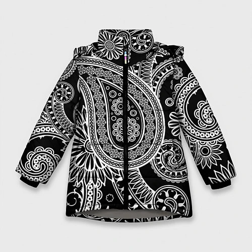 Зимняя куртка для девочки Paisley / 3D-Светло-серый – фото 1