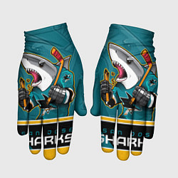 Перчатки San Jose Sharks, цвет: 3D-принт