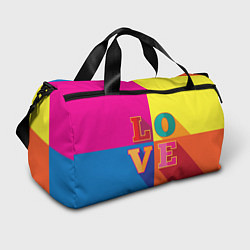 Сумки спортивные Love three-dimensional letters, цвет: 3D-принт