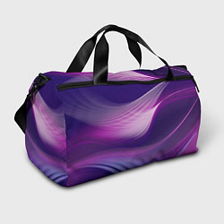 Сумки спортивные Фиолетовые Волны, цвет: 3D-принт