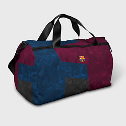 Сумки спортивные FC Barcelona: Dark polygons, цвет: 3D-принт