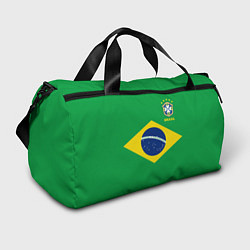 Сумки спортивные Сборная Бразилии: зеленая, цвет: 3D-принт