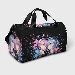 Сумки спортивные Re:Zero, Рам и Рем, цвет: 3D-принт