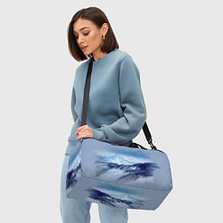Сумки спортивные Серо-голубые горы, цвет: 3D-принт — фото 2