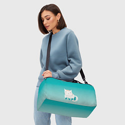 Сумки спортивные Котик на подстилке, цвет: 3D-принт — фото 2