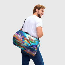 Сумки спортивные Морские черепахи, цвет: 3D-принт — фото 2