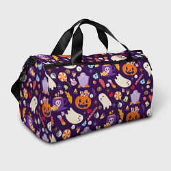 Сумки спортивные HALLOWEEN BTS BT21 PATTERN БТ21 БТС ХЕЛЛОУИН, цвет: 3D-принт