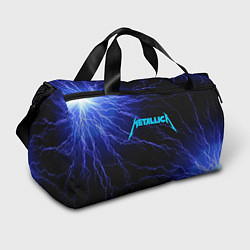 Сумки спортивные METALLICA BLUE FLASH МЕТАЛЛИКА СИНИЕ МОЛНИИ, цвет: 3D-принт