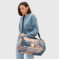 Сумки спортивные Тигр поет песни в караоке, цвет: 3D-принт — фото 2