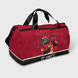 Сумки спортивные Калгари Флэймз, Calgary Flames, цвет: 3D-принт