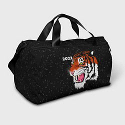 Сумки спортивные Рычащий Тигр и Снегопад 2022, цвет: 3D-принт