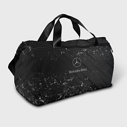 Сумки спортивные Mercedes-Benz штрихи black, цвет: 3D-принт