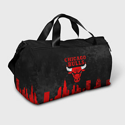 Сумки спортивные Chicago Bulls, Чикаго Буллз Город, цвет: 3D-принт