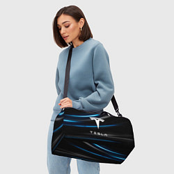 Сумки спортивные Tesla - Неоновые полосы, цвет: 3D-принт — фото 2