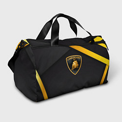 Сумки спортивные Lamborghini геометрия, цвет: 3D-принт