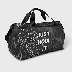 Сумки спортивные CRYPTO - JUST HODL IT Частицы, цвет: 3D-принт