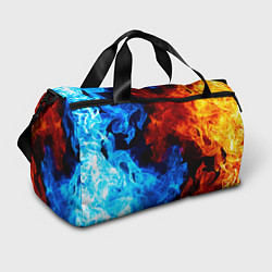 Сумки спортивные Огонь - Вода Инь - Янь, цвет: 3D-принт