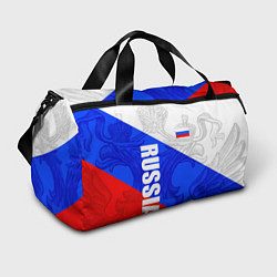 Сумки спортивные RUSSIA - SPORTWEAR - ТРИКОЛОР, цвет: 3D-принт