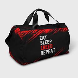 Сумки спортивные Eat Sleep Creed Repeat - Краски, цвет: 3D-принт